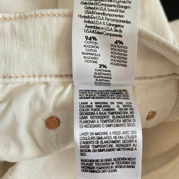 Mother The Tomcat Ankle Jeans Cream 30 - Picture 13 of 13